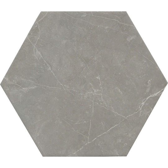 Emser 8" x 10" Sterlina Pressed Matte Hexagon Porcelain Tile