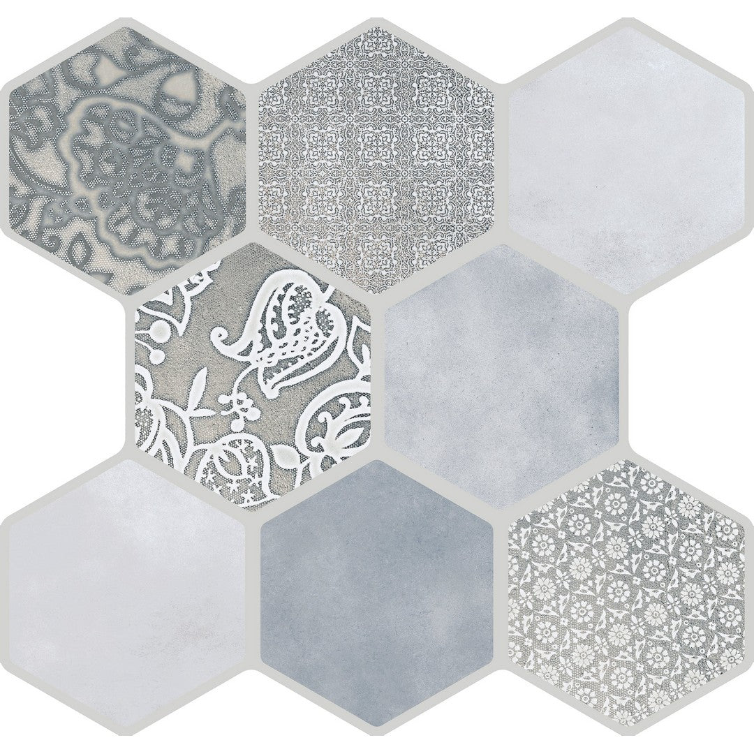Emser 18" x 18" Virtue Pressed Matte Hexagon Porcelain Tile