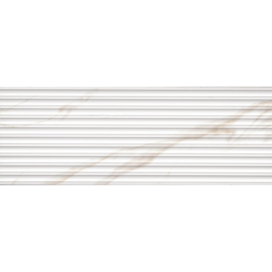 Emser 13" x 39" Sculpture Pressed Matte Tube Ceramic Wall Tile