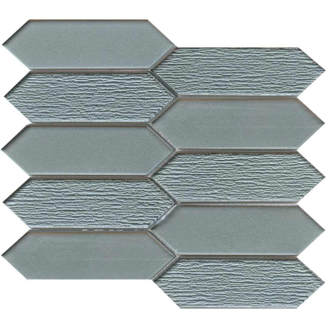 Emser 10" x 11" Picket Glossy Glass Mosaic