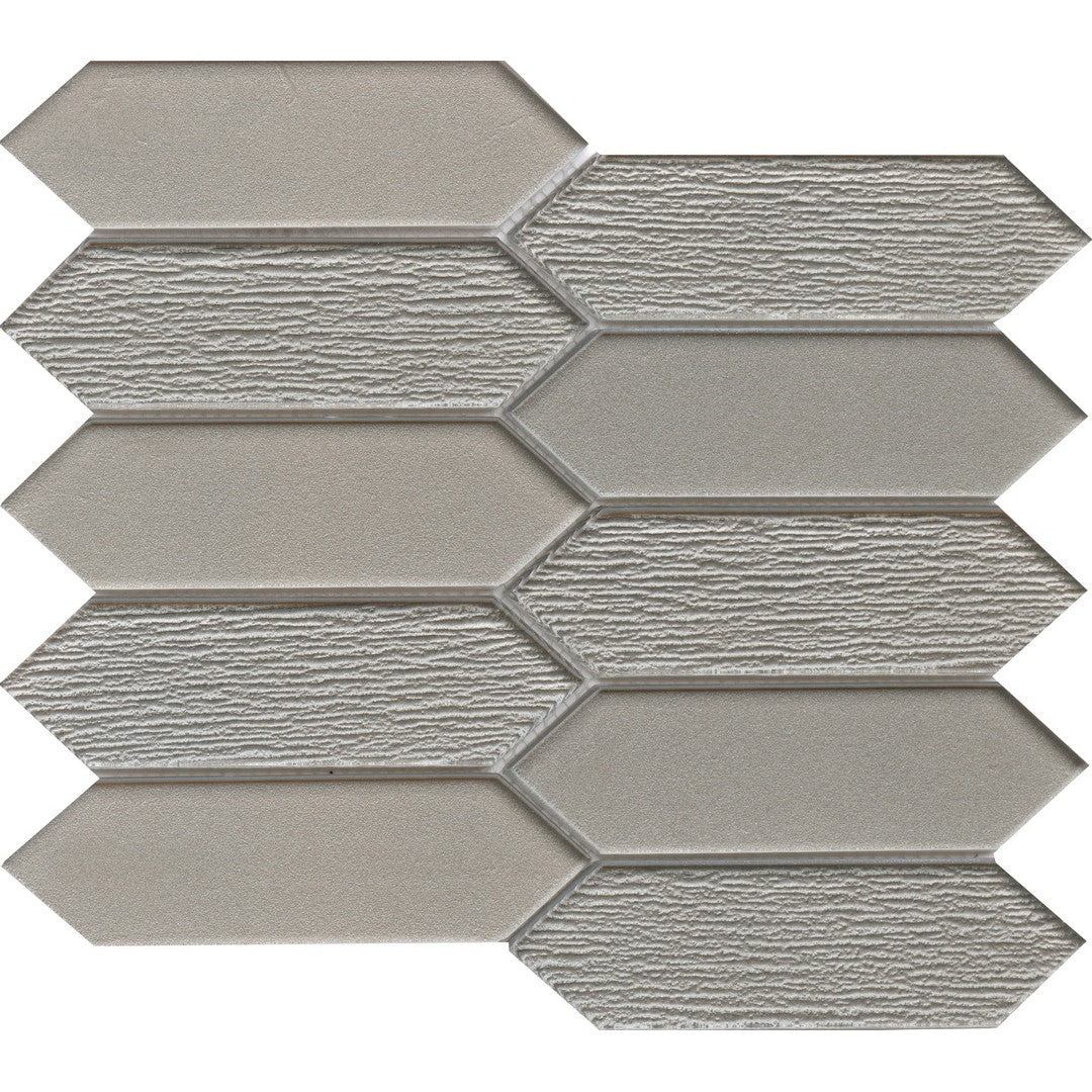 Emser 10" x 11" Picket Glossy Glass Mosaic
