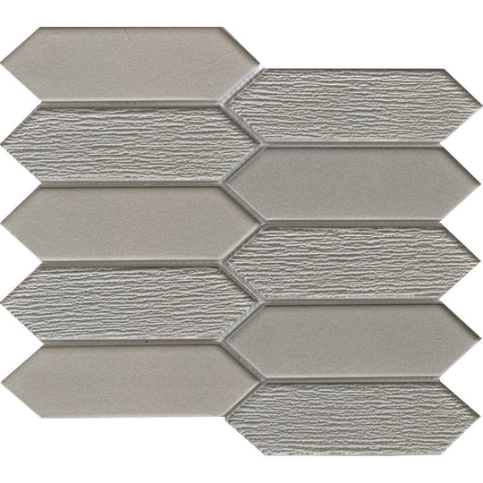 Emser 10" x 11" Picket Glossy Glass Mosaic
