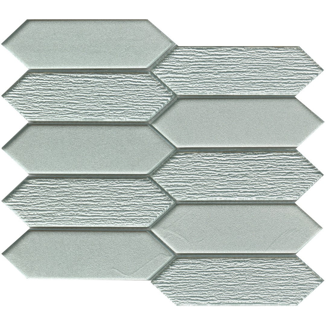 Emser 10" x 11" Picket Glossy Glass Mosaic