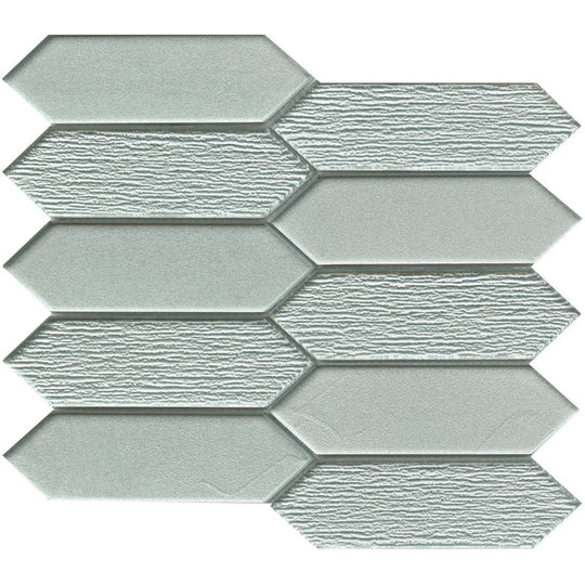 Emser 10" x 11" Picket Glossy Glass Mosaic