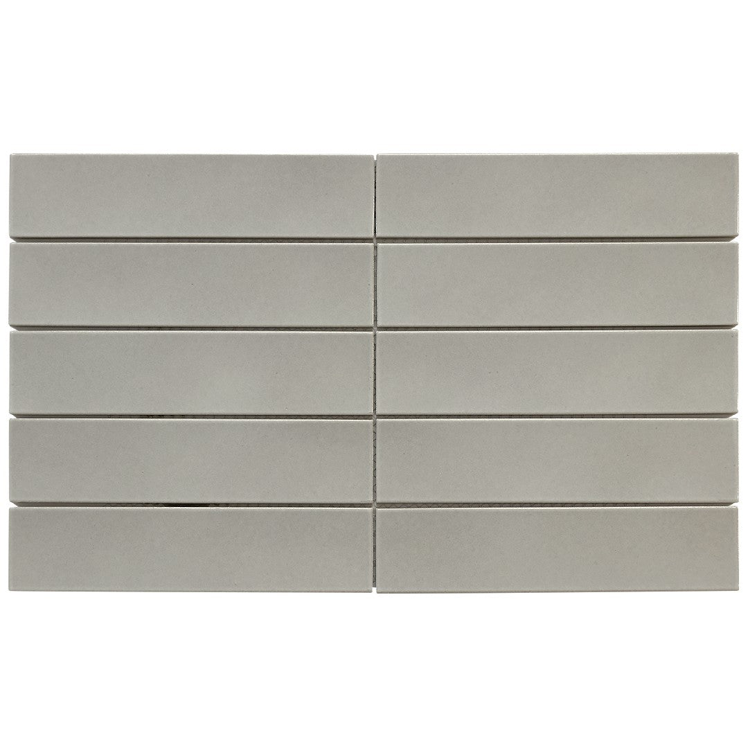 Emser 9" x 15" Kaizen Pressed Satin Stacked Porcelain Mosaic