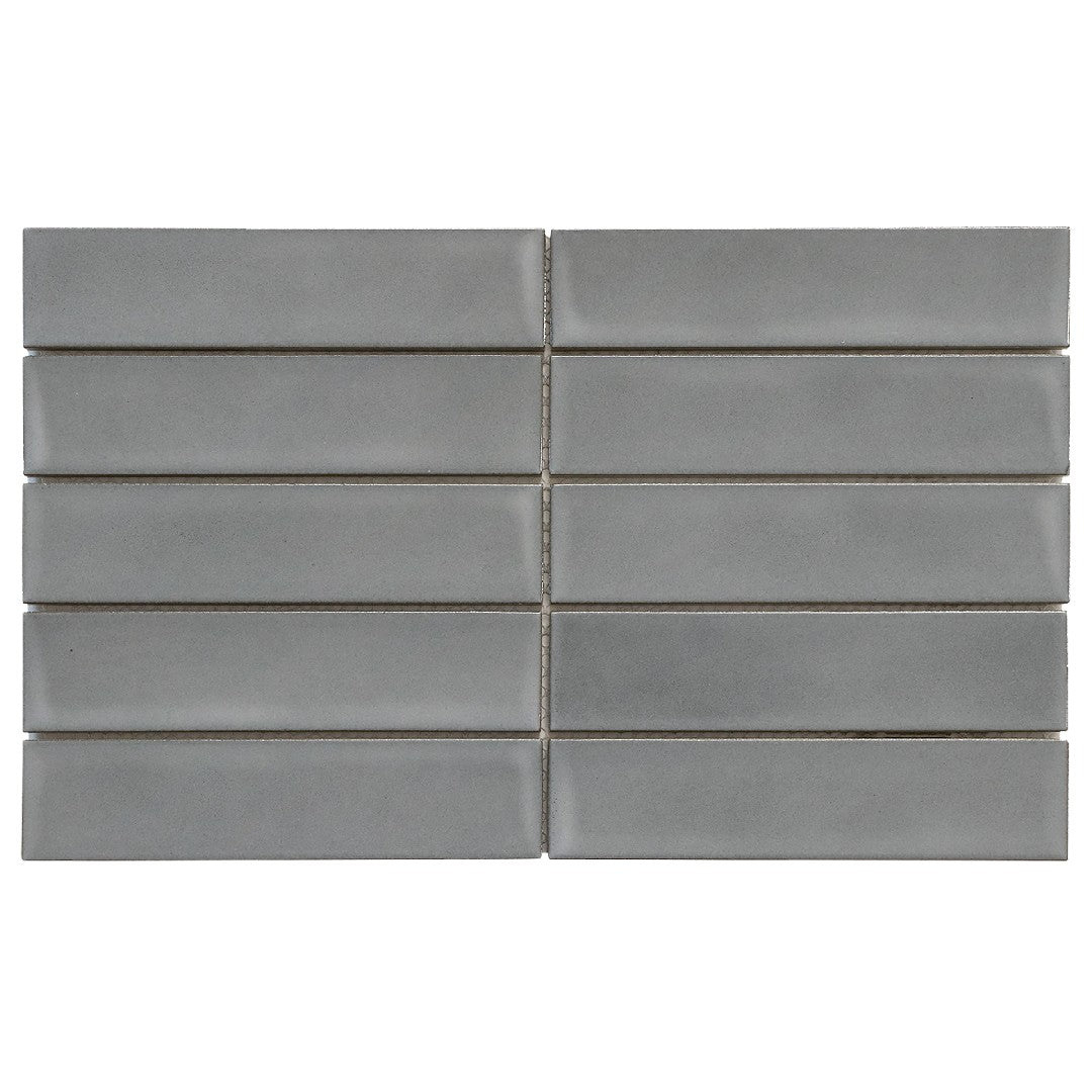 Emser 9" x 15" Kaizen Pressed Satin Stacked Porcelain Mosaic