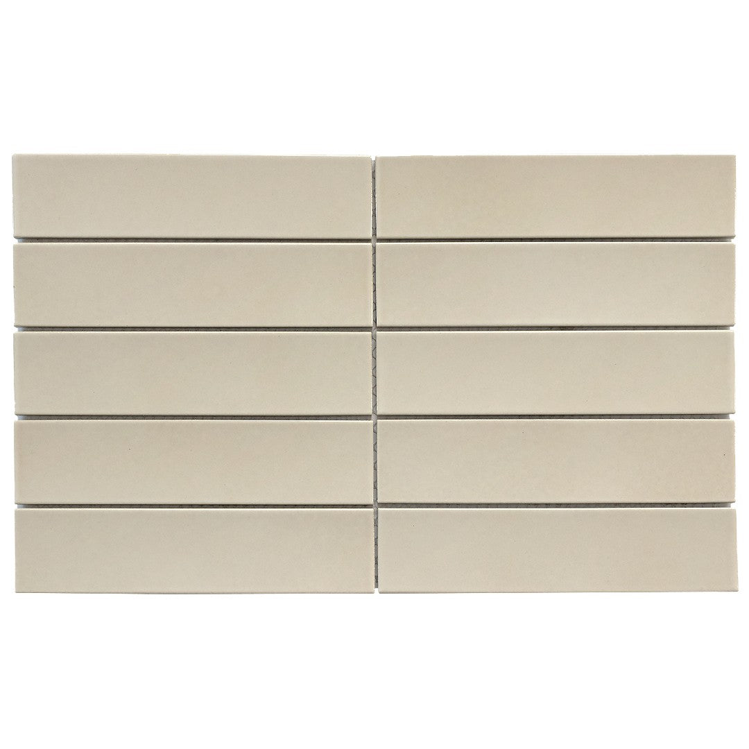 Emser 9" x 15" Kaizen Pressed Satin Stacked Porcelain Mosaic