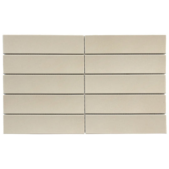 Emser 9" x 15" Kaizen Pressed Satin Stacked Porcelain Mosaic
