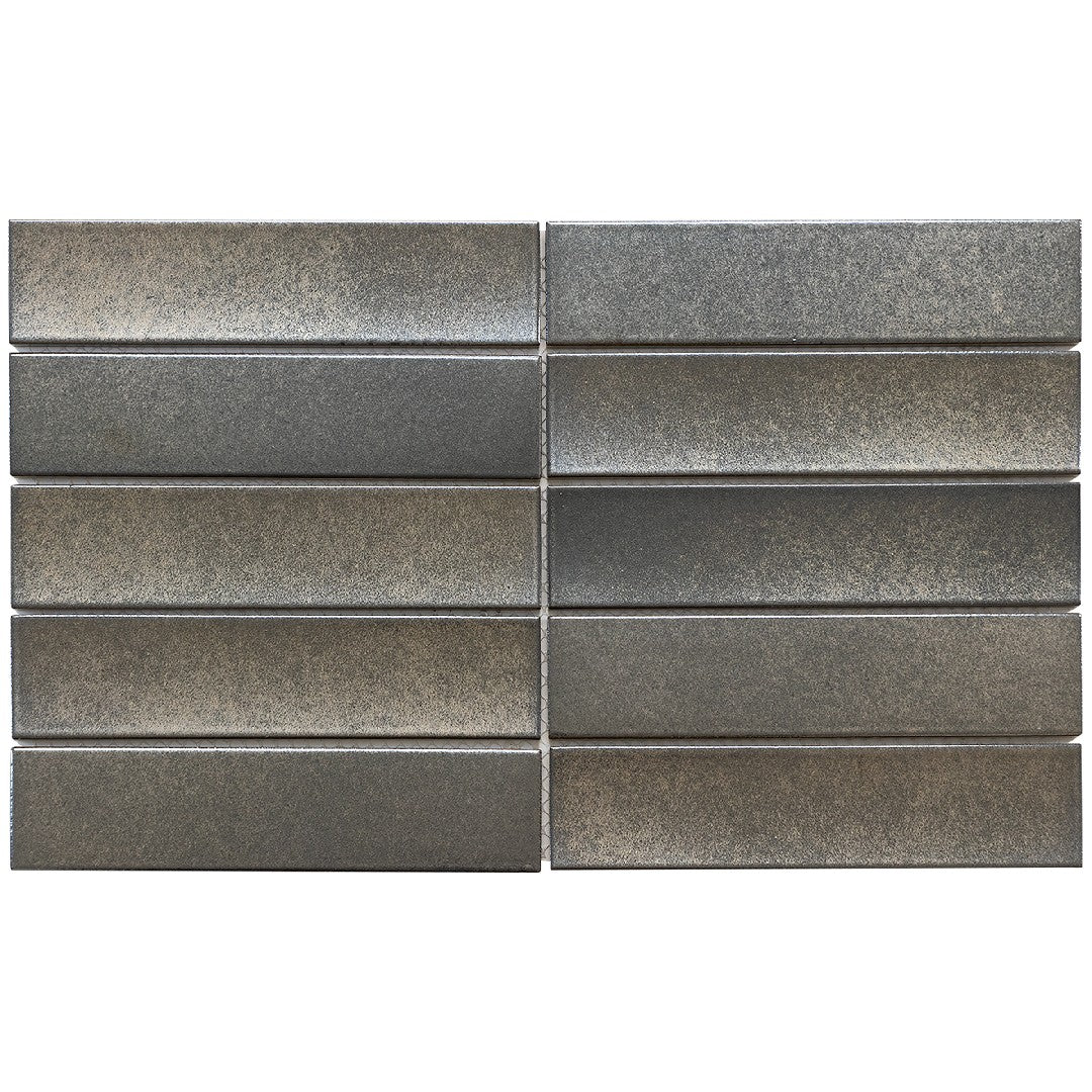 Emser 9" x 15" Kaizen Pressed Satin Stacked Porcelain Mosaic