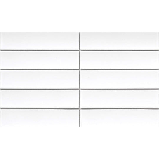 Emser 9" x 15" Kaizen Pressed Satin Stacked Porcelain Mosaic