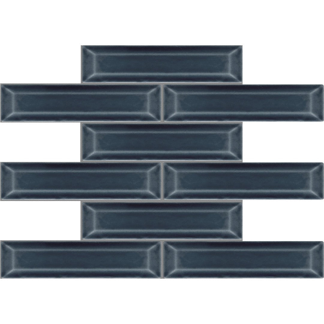 Emser 11" x 12" Kinetic Beveled Glossy Ceramic Mosaic