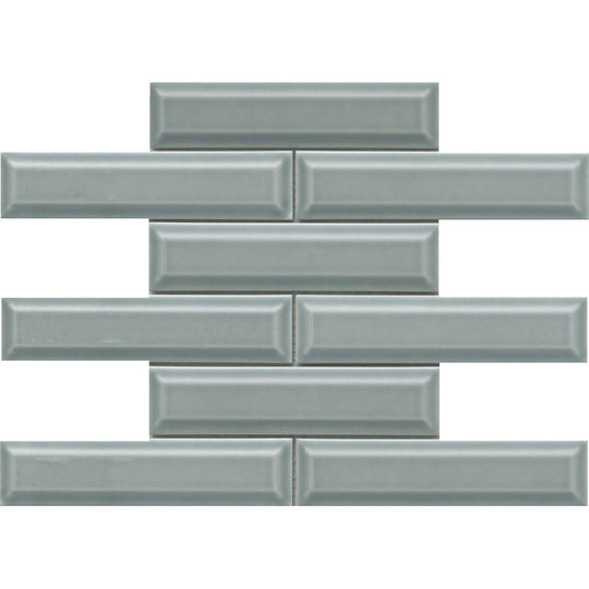 Emser 11" x 12" Kinetic Beveled Glossy Ceramic Mosaic