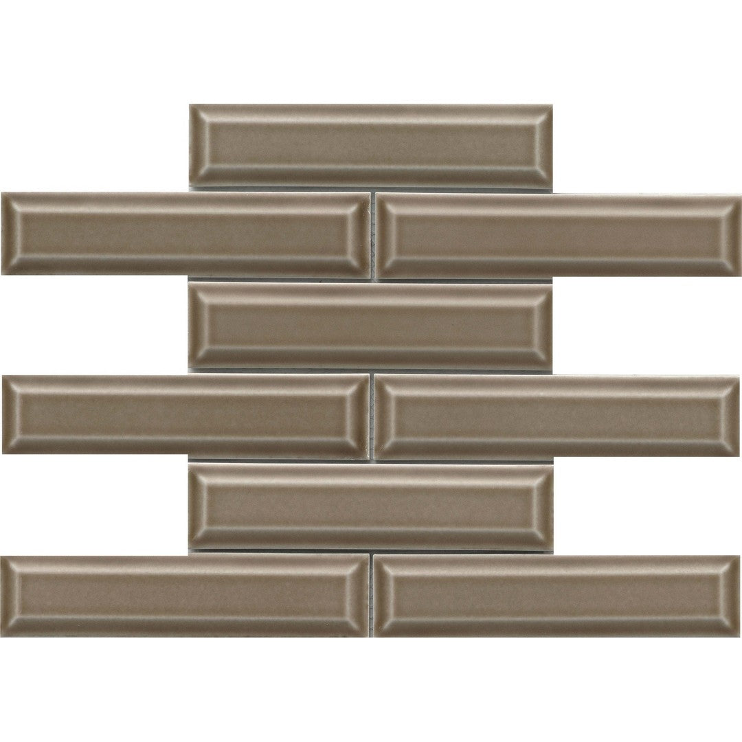 Emser 11" x 12" Kinetic Beveled Glossy Ceramic Mosaic