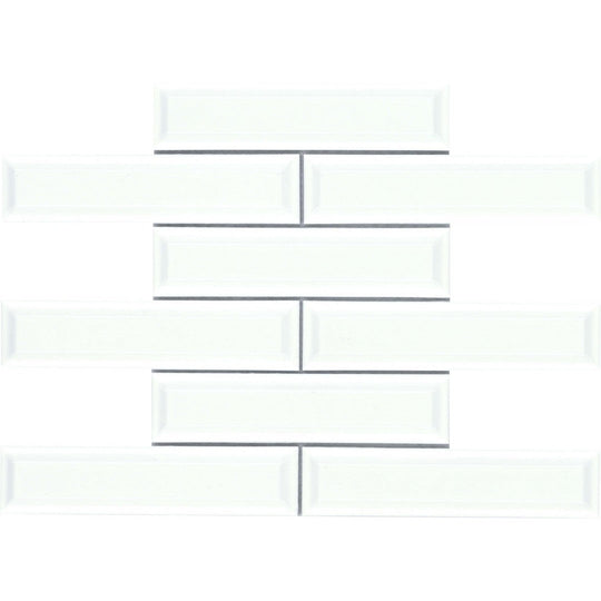 Emser 11" x 12" Kinetic Beveled Glossy Ceramic Mosaic