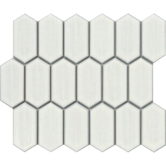 Emser 10" x 12" Omni Pressed Glossy Picket Porcelain Mosaic
