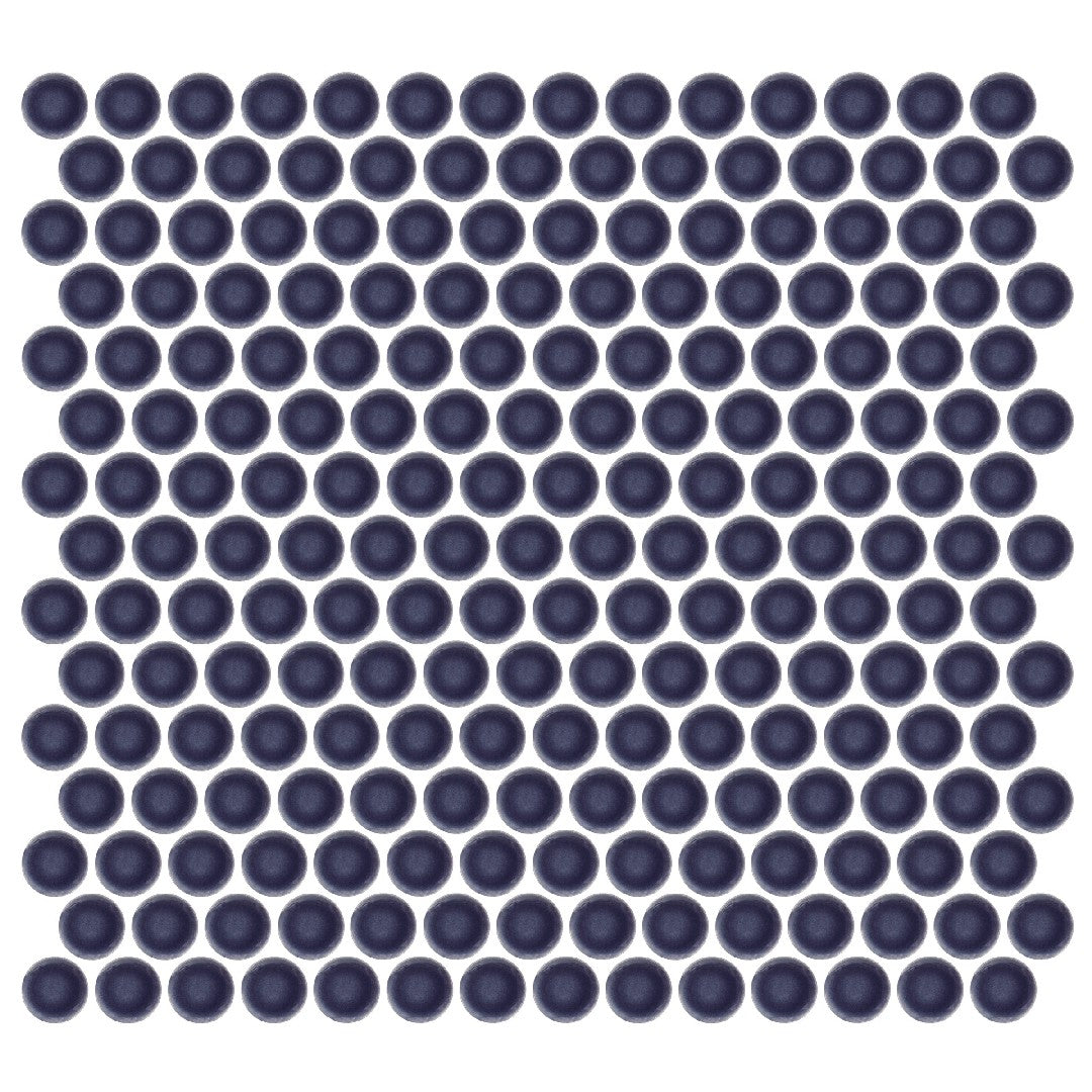 Emser 11" x 12" Savvy Pressed Glossy Penny Round Porcelain Mosaic