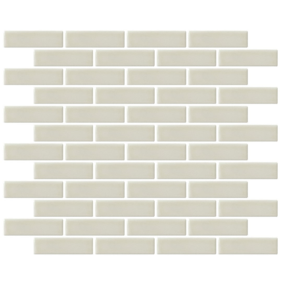 Emser 11" x 12" Savvy Pressed Glossy Offset Porcelain Mosaic