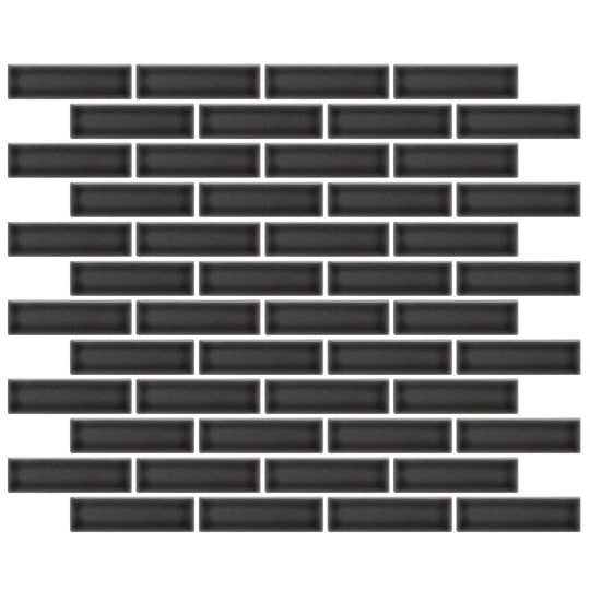 Emser 11" x 12" Savvy Pressed Glossy Offset Porcelain Mosaic