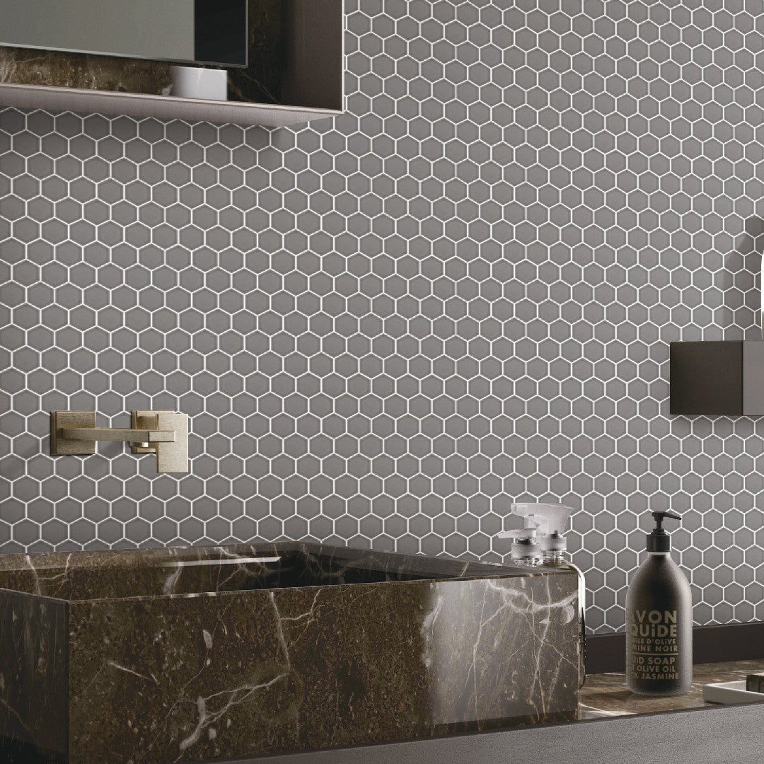 Emser-11-x-12-Savvy-Pressed-Glossy-2-Hexagon-Porcelain-Mosaic-Silver