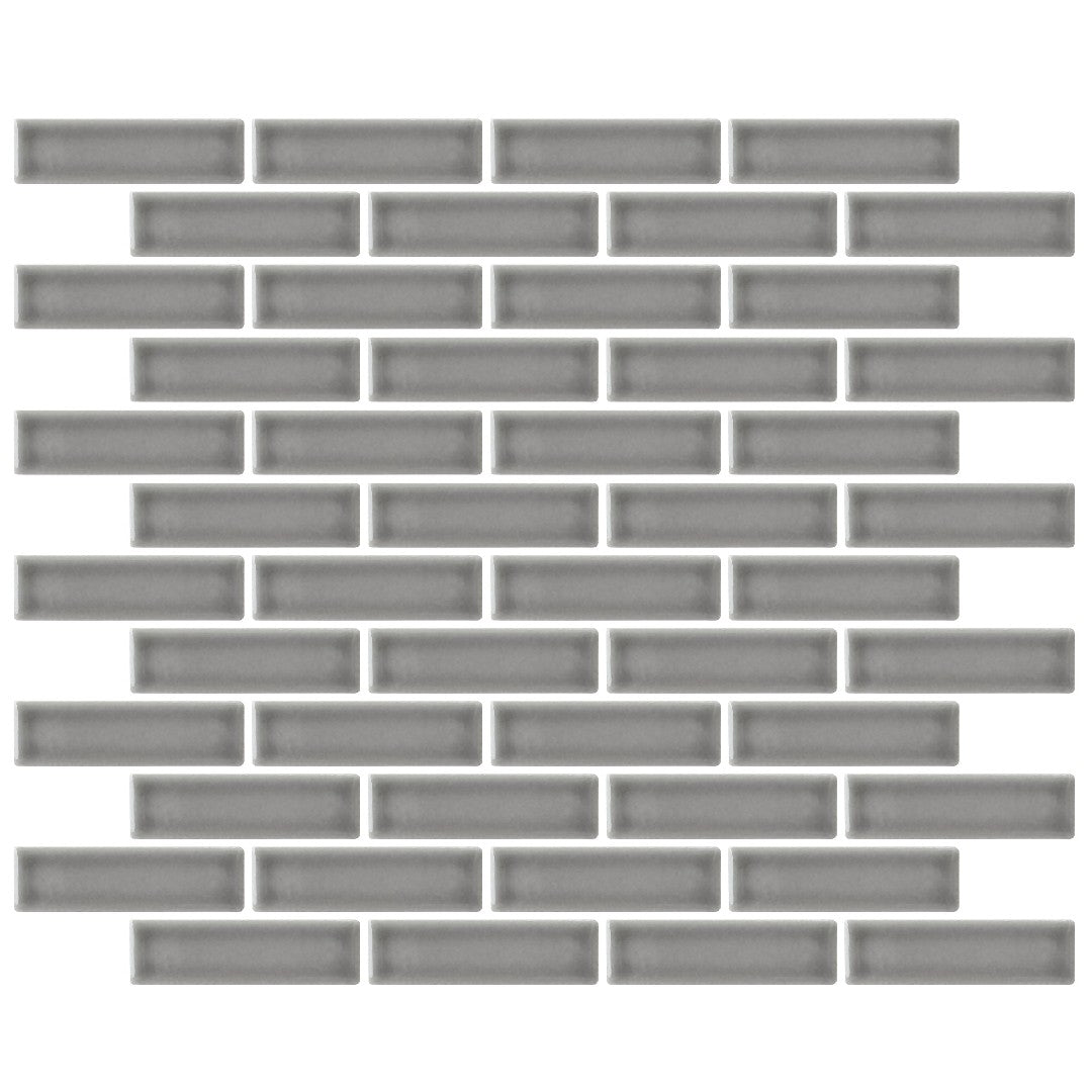 Emser 11" x 12" Savvy Pressed Glossy Offset Porcelain Mosaic