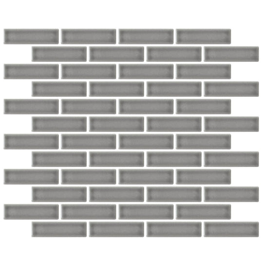 Emser 11" x 12" Savvy Pressed Glossy Offset Porcelain Mosaic