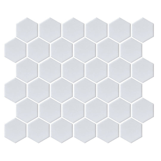 Emser 11" x 12" Savvy Pressed Glossy 2" Hexagon Porcelain Mosaic