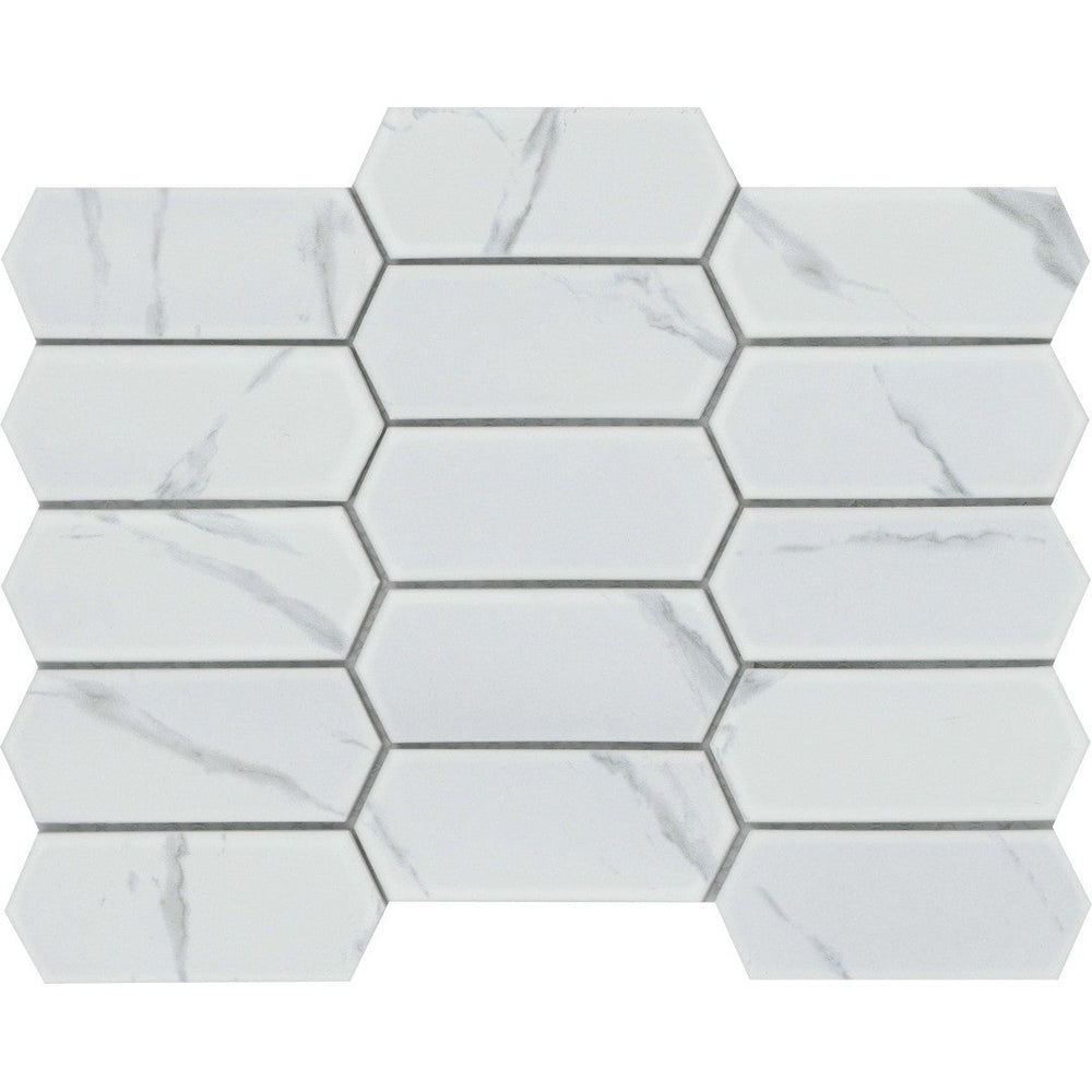 Emser 10" x 14" Elegan Pressed Matte Thicket Porcelain Mosaic
