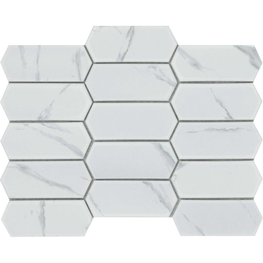 Emser 10" x 14" Elegan Pressed Matte Thicket Porcelain Mosaic