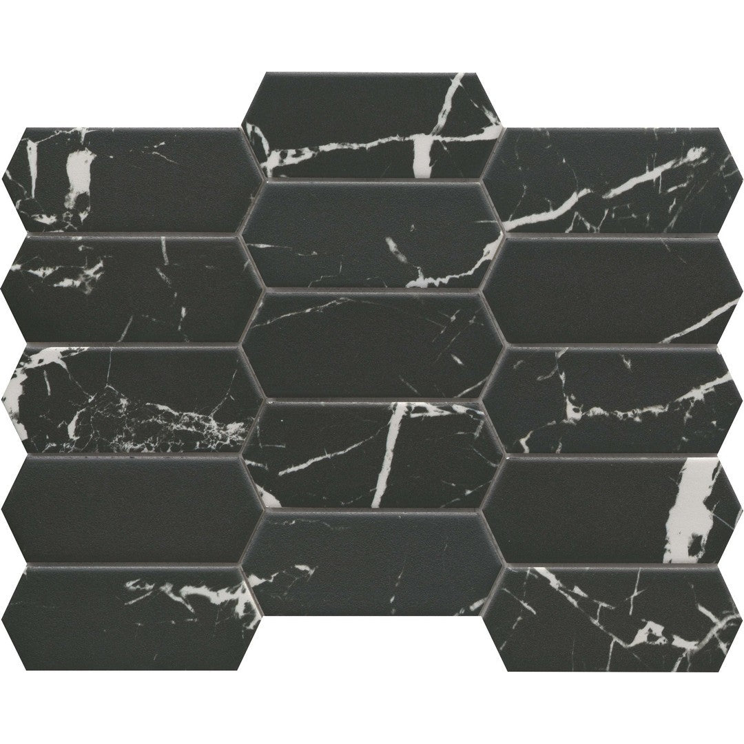 Emser 10" x 14" Elegan Pressed Matte Thicket Porcelain Mosaic