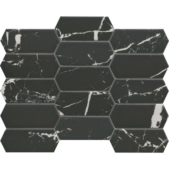 Emser 10" x 14" Elegan Pressed Matte Thicket Porcelain Mosaic