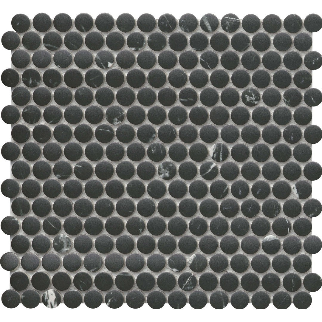 Emser 11" x 12" Elegan Pressed Matte Penny Porcelain Mosaic