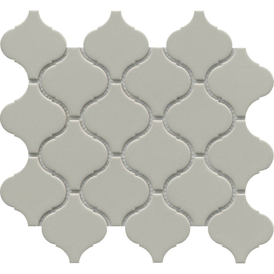 Emser 10" x 11" Influence Glossy Arabesque Porcelain Mosaic