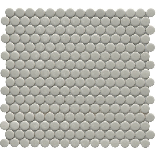 Emser 11" x 12" Influence Glossy Penny Porcelain Mosaic