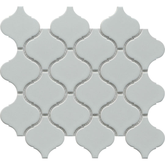 Emser 10" x 11" Influence Glossy Arabesque Porcelain Mosaic