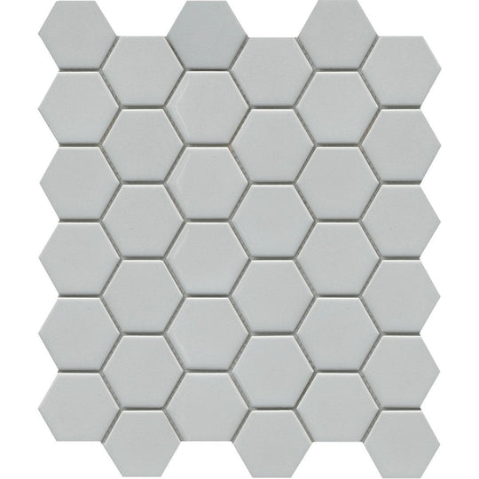 Emser 11" x 13" Influence Glossy 2" Hexagon Porcelain Mosaic