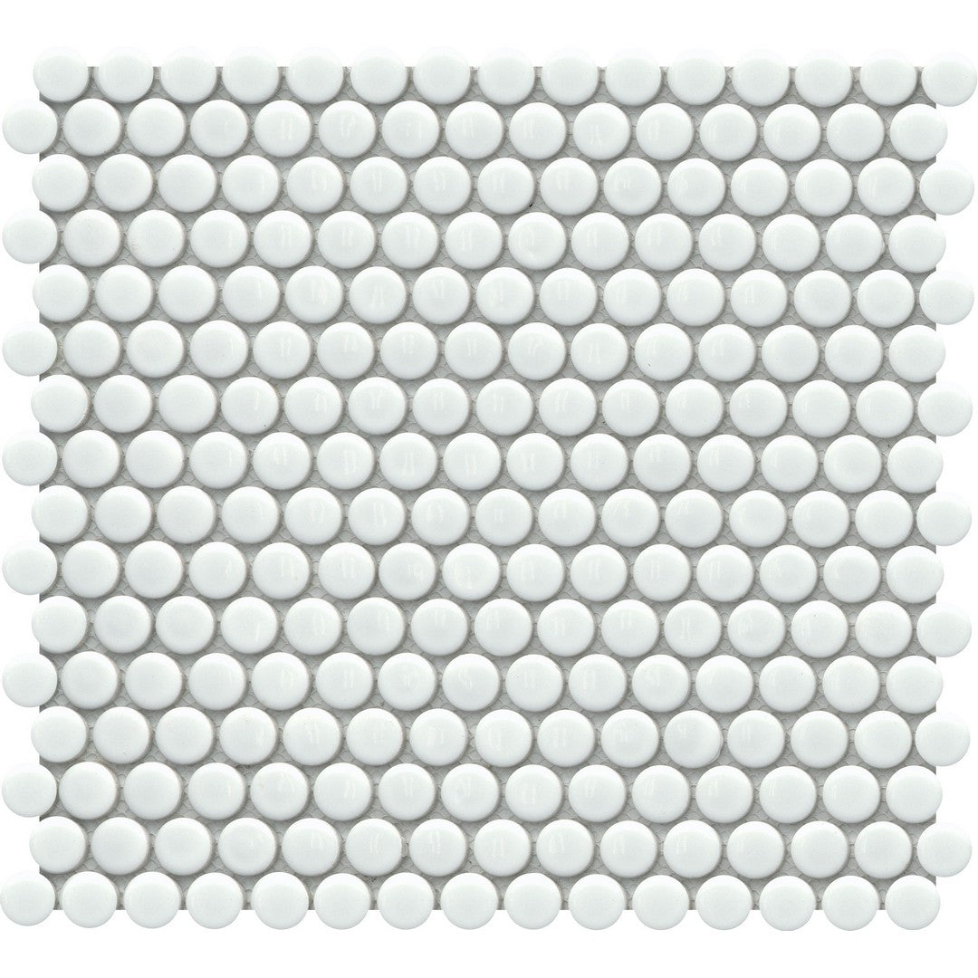 Emser 11" x 12" Influence Glossy Penny Porcelain Mosaic