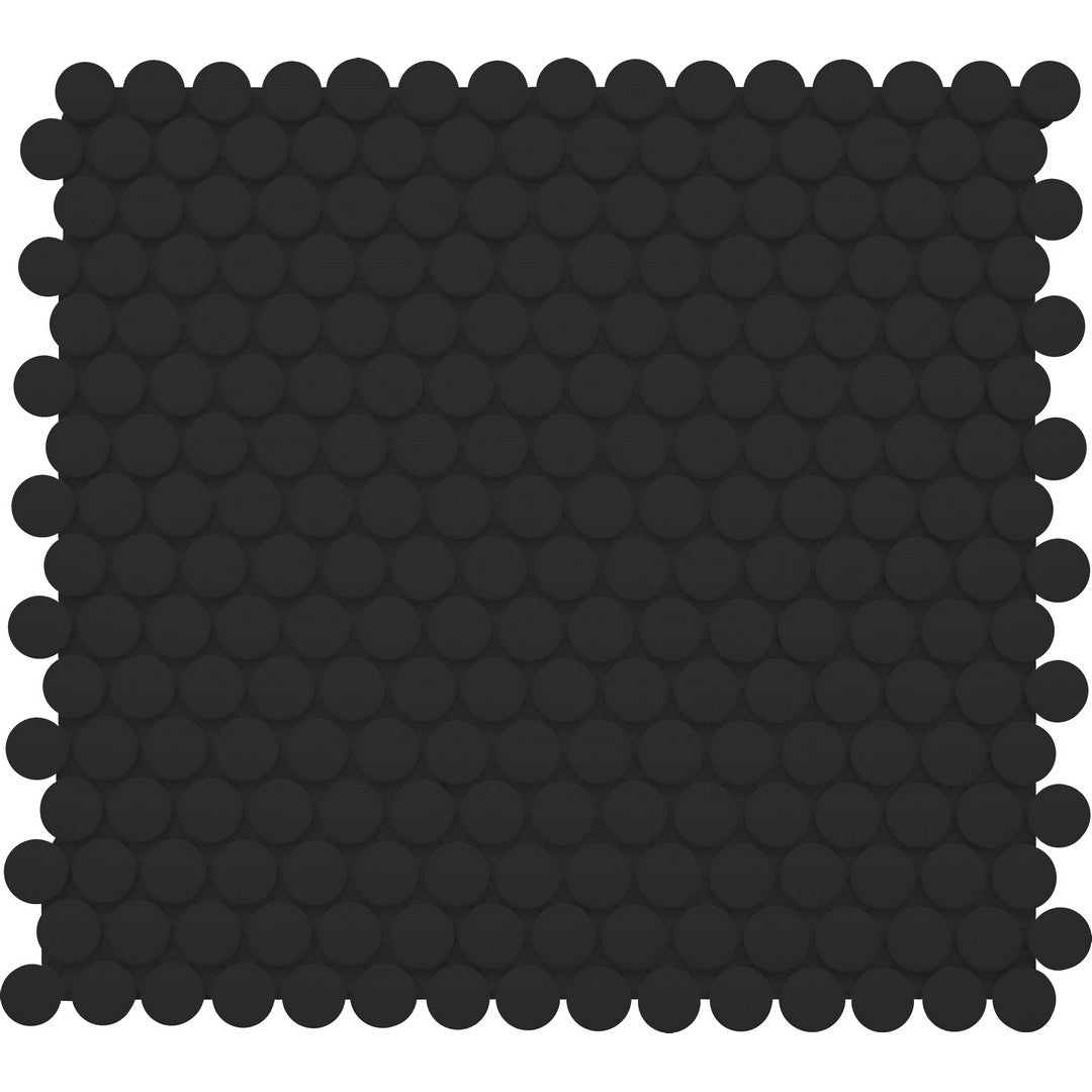 Emser 11" x 12" Rezone Pressed Matte Penny Round Porcelain Mosaic