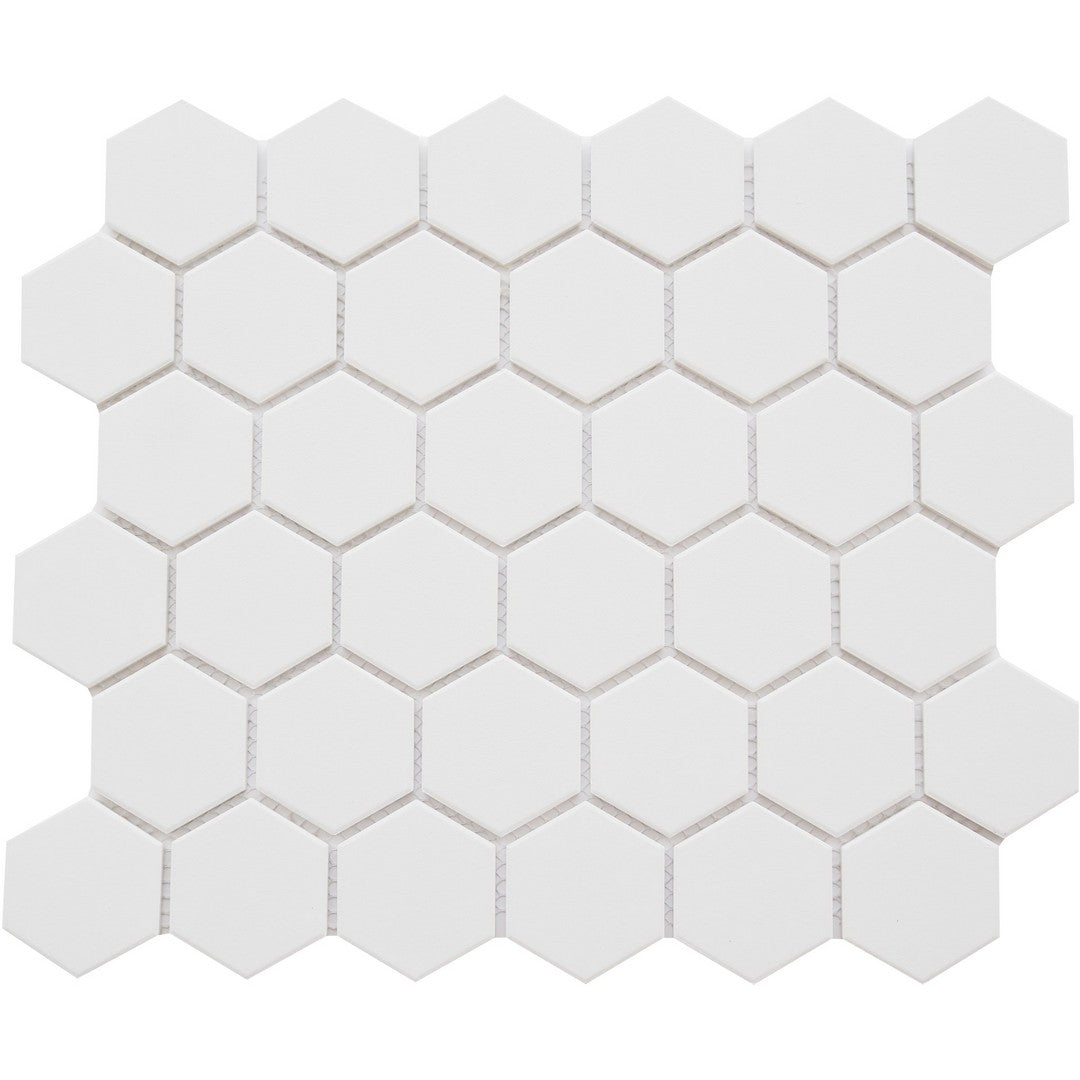 Emser 11" x 13" Rezone Pressed Matte 2" Hexagon Porcelain Mosaic