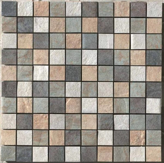 Happy Floors 12" x 12" Eternity Rectified Natural Porcelain 1.5" Mosaic