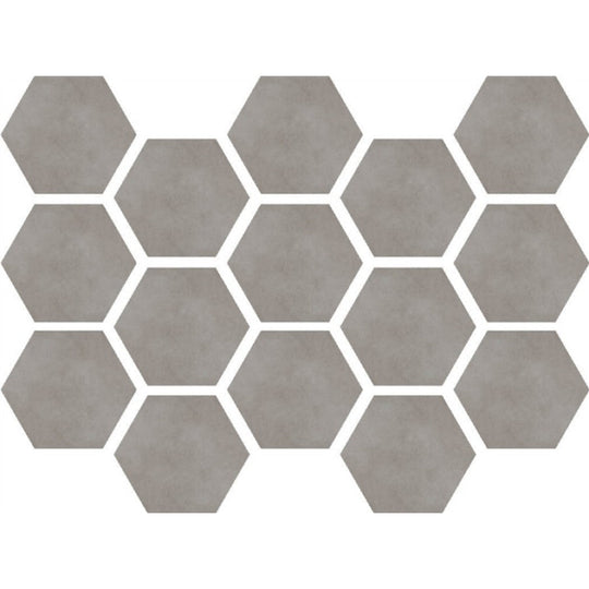 Happy Floors 10" x 14" Etna Natural Porcelain 2" Hexagon Mosaic