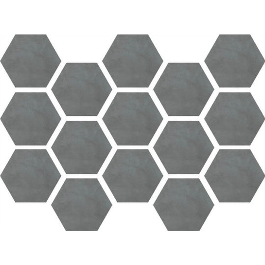 Happy Floors 10" x 14" Etna Natural Porcelain 2" Hexagon Mosaic