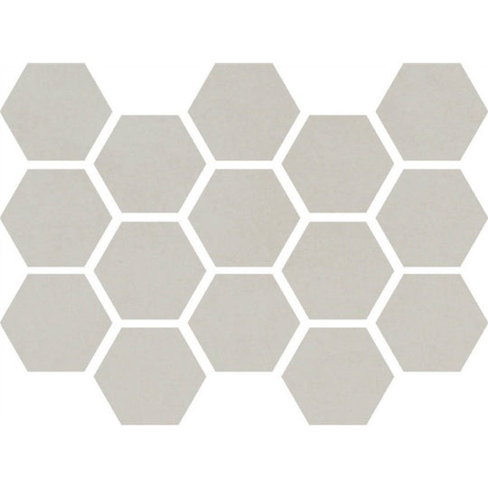 Happy Floors 10" x 14" Etna Natural Porcelain 2" Hexagon Mosaic