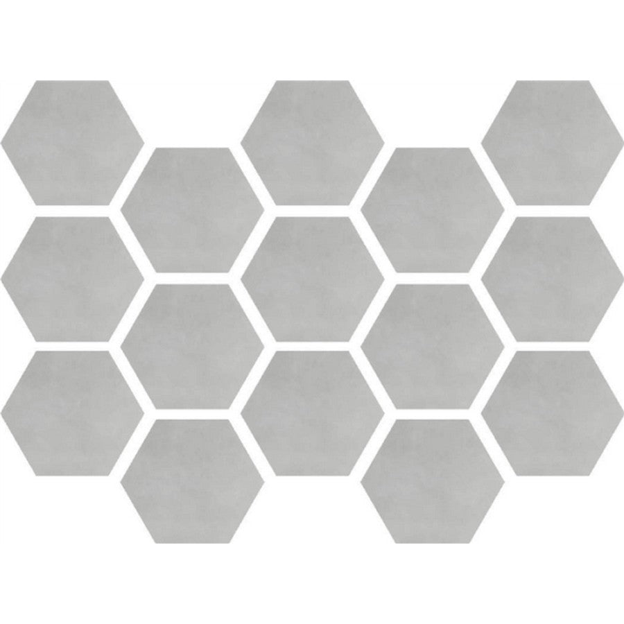 Happy Floors 10" x 14" Etna Natural Porcelain 2" Hexagon Mosaic