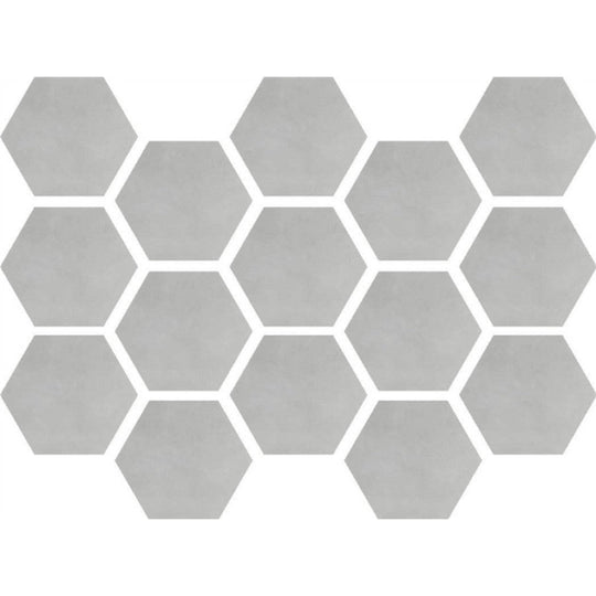 Happy Floors 10" x 14" Etna Natural Porcelain 2" Hexagon Mosaic