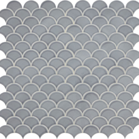 Daltile Revalia Remix 14" x 14" Glossy Ceramic 3" Fan Mosaic