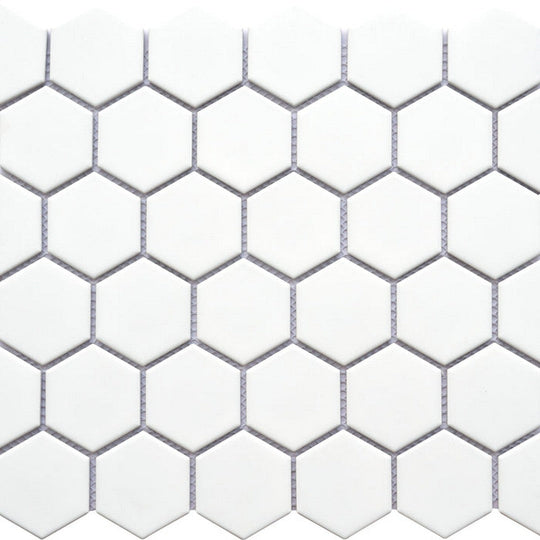 Emser Impact 11" x 13" Porcelain Matte 2" Hex Mosaic