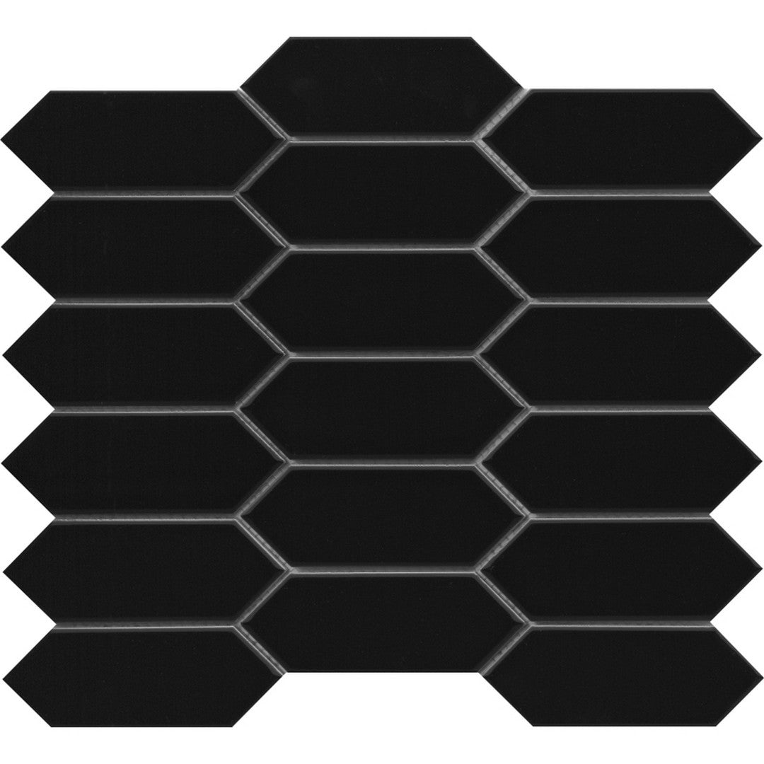 Emser 11" x 13" Catch Glossy Picket Ceramic Mosaic