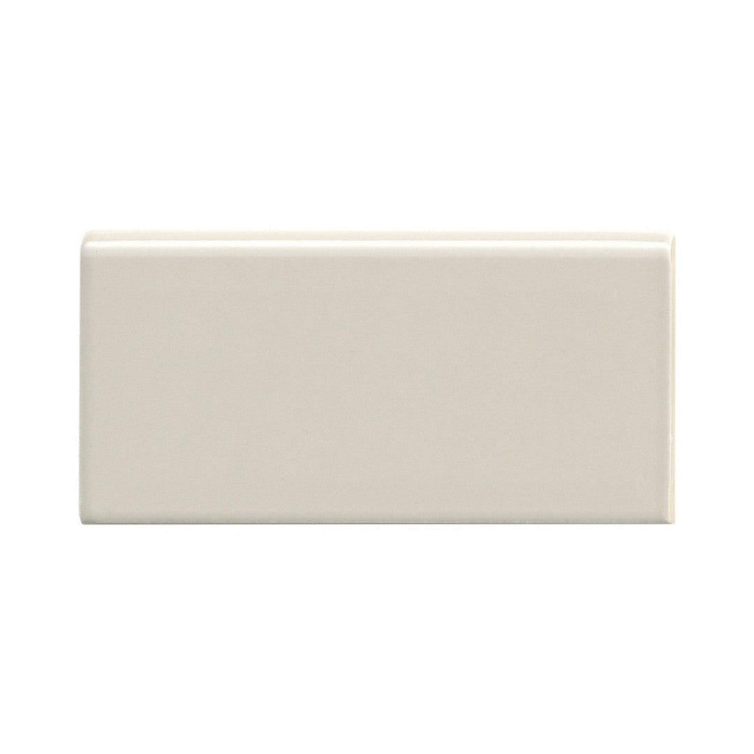 Emser Tile 3" x 6" Catch Pressed Glossy Ceramic Wall Bullnose