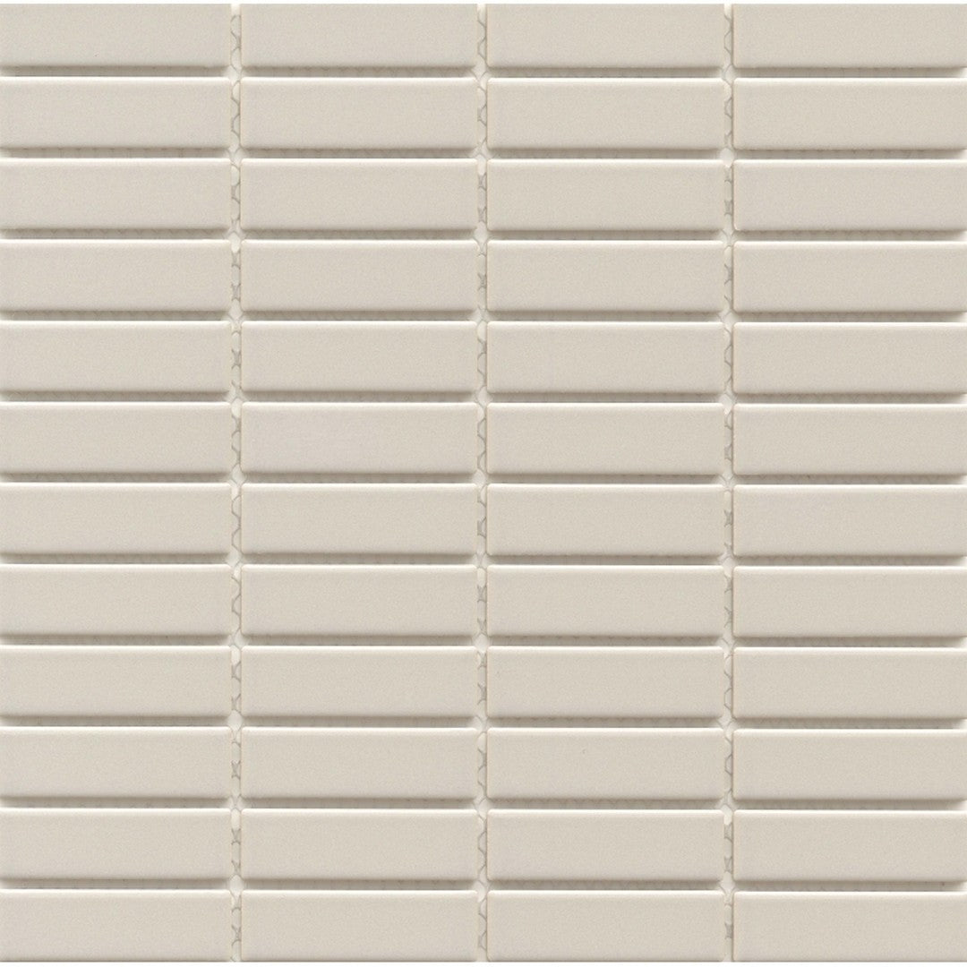 Emser Tile 11" x 12" Catch Pressed Glossy 1x3" Stacked Porcelain Mosaic
