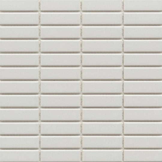 Emser Tile 11" x 12" Catch Pressed Glossy 1x3" Stacked Porcelain Mosaic
